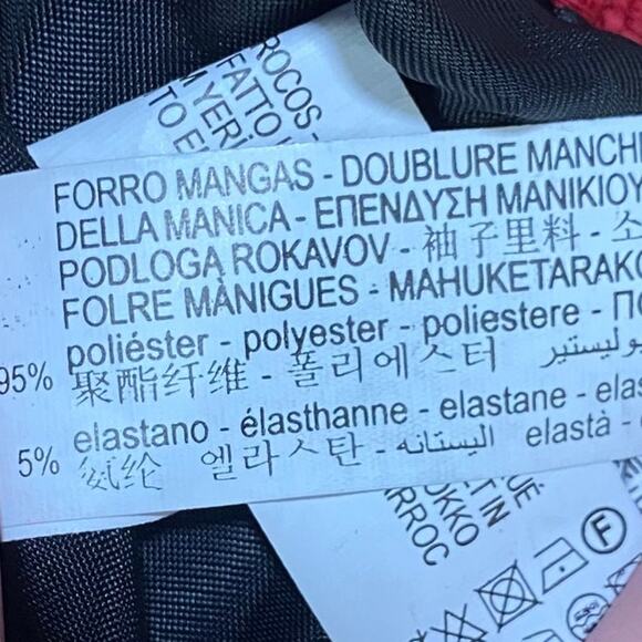 Zara Tweed Blazer Single Breasted High Collar Crest Buttons Down Red Womens XS - Picture 6 of 9